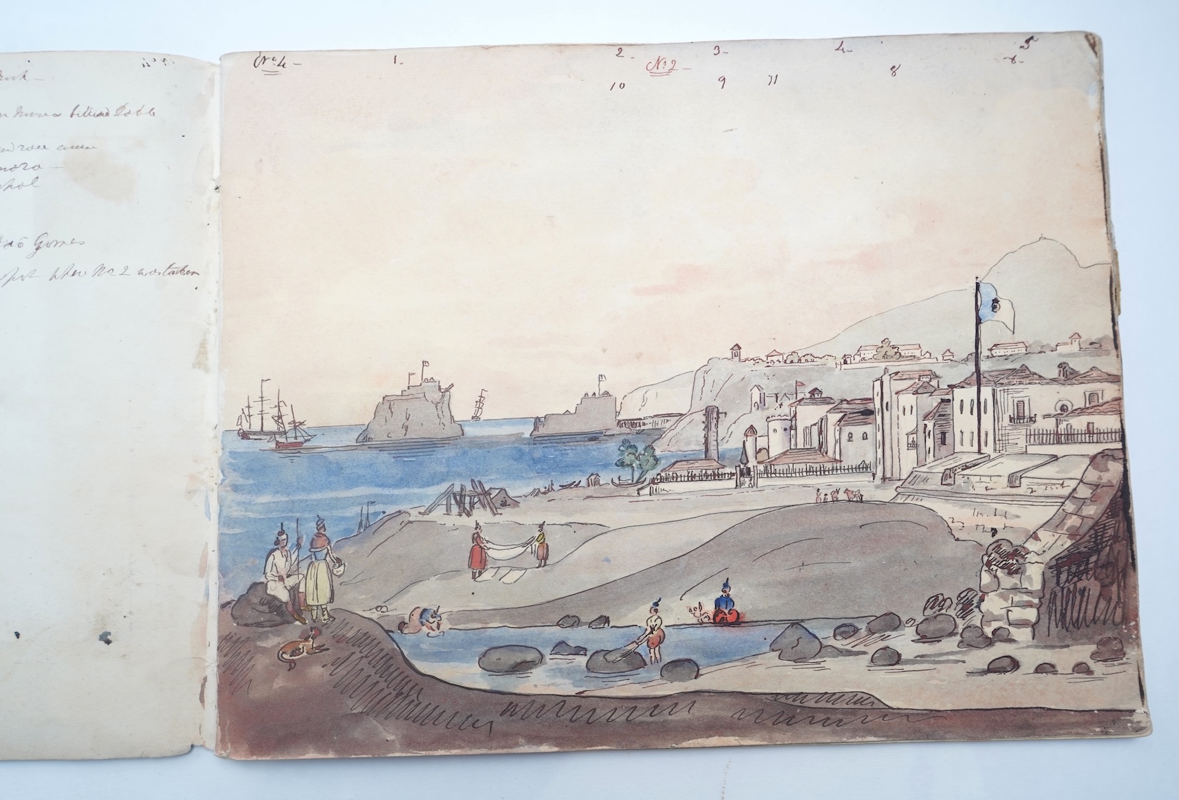 Thomas Staunton (Major General) St. Clair, 1785-1847, Views of Madeira and figural sketches, circa 1845